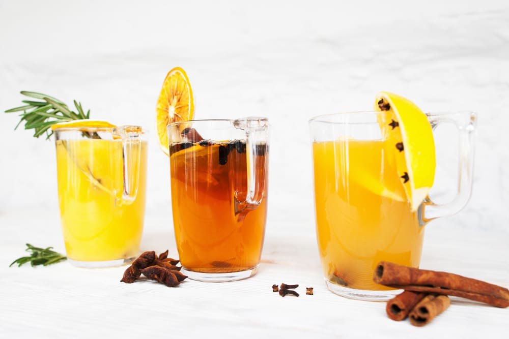 A selection of fruit teas on the table 2 1