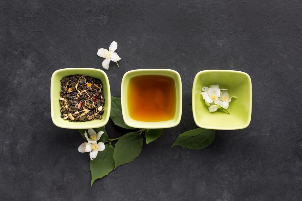 A selection of ways Jasmine tea can be enjoyed